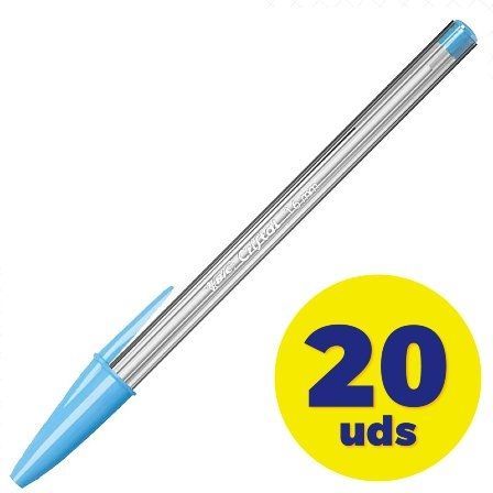 Bic Cristal Fun Turquesa Caja de 20 Bolígrafos Punta 1,6 mm Bic Cristal Fun Turquesa Caja de 20 Bolígrafos Punta 1,6 mm